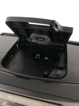 JVC PC - X130 AM/FM Radio CD Cassette Boombox Stereo Main System Unit,  Black - VTG 3