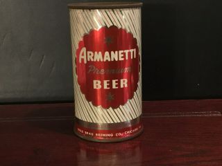 Armanetti Beer (31 - 39) Empty Flat Top Beer Can By Gold Brau,  Chicago,  Il
