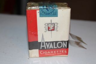 Vintage Avalon Cigarette Package Pack Tobacco Sign Empty Display Only
