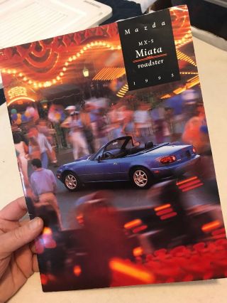 1995 Mazda Miata Mx - 5 Roadster Vintage 12 - Page Dealer Sales Brochure
