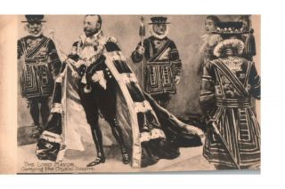 Postcard The Coronation Of King Edward Vii And Lord Mayor Raphael Tuck