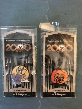 Disney James And The Giant Peach / Nightmare Countdown To The Millennium Pin