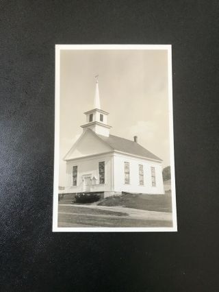 Vintage Rppc Community Church North Monroe Hampshire