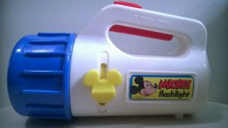 Vintage Walt Disney Toy Flashlight Mickey Mouse