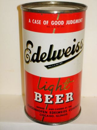 Edelweiss Light Beer Flat Top Beer Can L1426