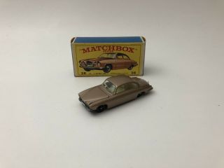 Vintage Nos Matchbox Lesney Gold Mark 10 Jaguar No.  28 W Box