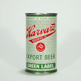 Harvard Brewing Export Beer Green Label Flat Top Beer Can Lowell Massachusetts