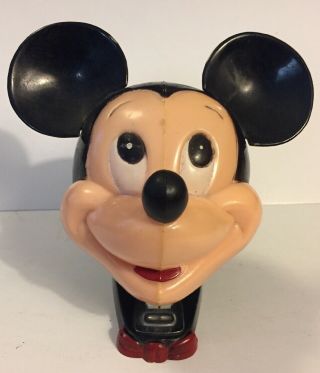 Vintage Walt Disney Productions Mickey Mouse Head Desk Stapler Hong Kong