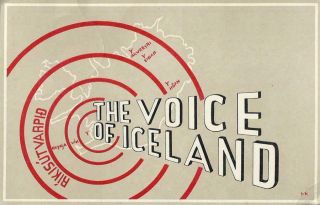 1958 Qsl: The Voice Of Iceland,  Rikisutvarpid,  Reykjavik,  Iceland