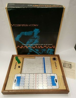 Vintage Computer Hockey Table Board Game Electronic Data Corp 777 Ships Fast 