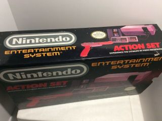 Vintage Nintendo Entertainment System Action Set Box Only w Foam Insert Manuals 3