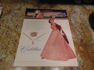 Vintage 1955 Cadillac Coupe De Ville Car Automobile Print Ad Winston