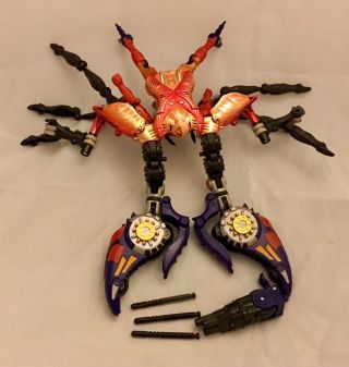 Vintage Transformers Beast Wars Transmetals Rampage Crab With Missile Launcher