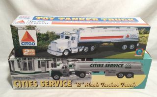 Jmt Cities Service " B " Mack Bank,  1997 Citgo Oil Tanker Truck Lights Sound Mib