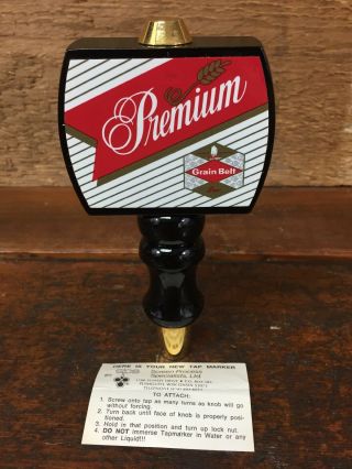 Vintage Grain Belt Premium Beer Wood Tap Handle - - Shape
