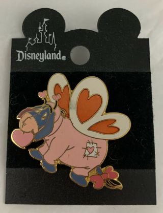Authentic Disney Eeyore Heart Valentine Butterfly Pin