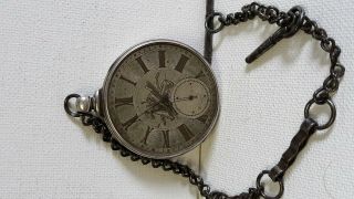 Antique English Key Wind Pocket Watch Arnold Adams & Co London Non -