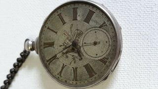 Antique English Key Wind Pocket Watch Arnold Adams & Co London Non - 2