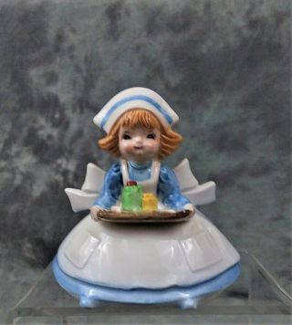 Vintage Collectible Lefton Ceramic Nurse Figurine Made In Japan Item 4704