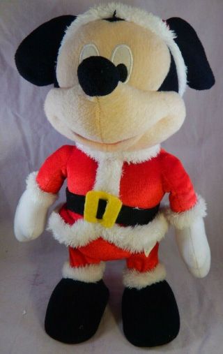 Mickey Mouse Just Play Talking Dancing Santa Christmas Plush Up On The Housetop