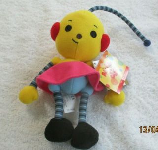 Disney Store Rolie Polie Olie 8 " Plush Bean Bag Zowie With Tags