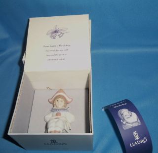 Lladro Little Harlequin Christmas Ornament 06386 Pre - Owned Spain Ib