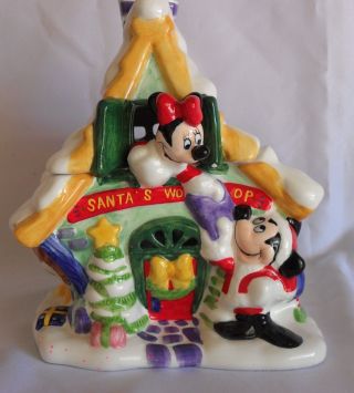 Walt Disney Cookie Jar Santa 