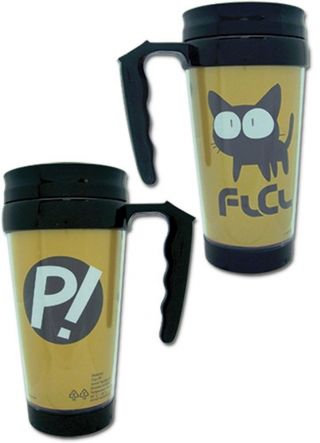 Flcl Takkun Black Cat & P Tumbler With Handle Travel Mug