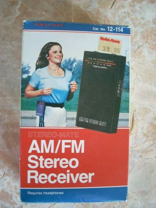 Vintage Realistic Portable Am/fm Transistor Radio,