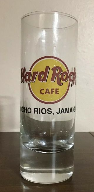 Ocho Rios Jamaica Hard Rock Cafe Shot Glass 4 Inch Shooter
