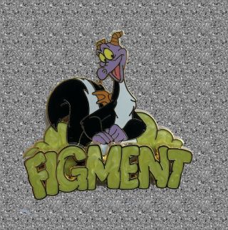 Disney Figment Pin Gold Card - Dressed As Skunk Le 1500