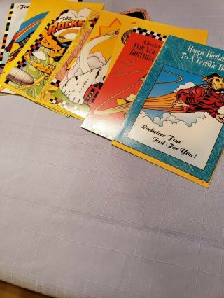Disney The Rocketeer Set Of Seven Greeting Cards With Envelopes Gibson Cards 199