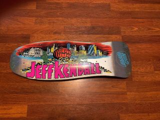 Santa Cruz Jeff Kendall 30th Anniversary Deck,  Deck Has Been Grip Taped.