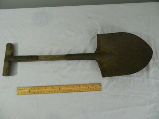 Vintage M1910 Us Army Usmc Wwi Wwii T - Handle Shovel Intrenching E Tool Military