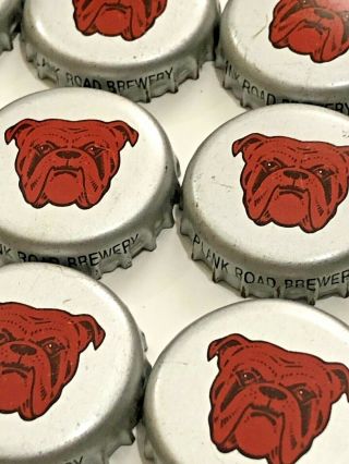 Vintage Red Dog Beer Bulldog Bottle Caps Plank Road Brewery Crafts Collectible
