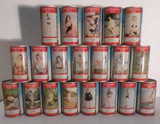 Final Week Complete Set Of 20 Tennents Girls Crimped Steel 12 Oz.  Beer Cans