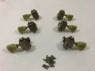 1993 Gibson Deluxe Vintage Green Tulip Tuning Pegs Tuners Germany W/ Hw