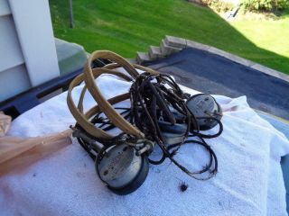 2x Vintage Headsets Radio Briggs & Strattion Model 2000 & Musio Voice For The A