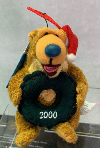 Disney Store Bear In The Big Blue House 2000 Plush Christmas Ornament