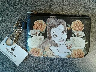 Loungefly Disney Parks Beauty And The Beast Belle Coin Purse Wallet Pouch $49.  99