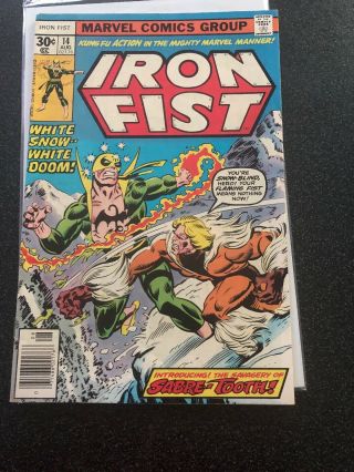 Iron Fist 14 1st Series Marvel 1977 1st Sabretooth John Byrne Chris Claremont
