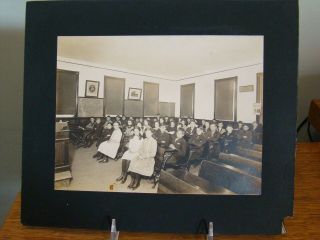 Keene Nh 1910 Pupils In Convent School Antique Photo 10 - 1/2 " X 9 - 1/8 "