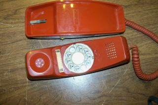 Gte Automatic Electric Trim Line Telephone Rotary Dial Phone Maroon