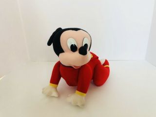 Vintage 1995 Mattel Disney World Crawling Baby Newborn Minnie & Mickey Mouse 2