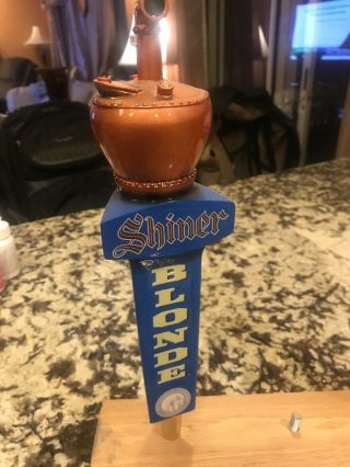 Shiner Blonde Beer Tap Handle 8 " Rare