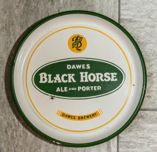 Vintage Dawes Black Horse Ale And Porter Beer Tray Dawes Brewery