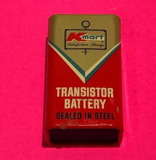 Vintage Transistor Battery Kmart 9 Volt Display Only
