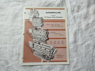 Caterpillar Cat D399 D398 D379 D353 G399 G398 G379 G353 Engine Brochure