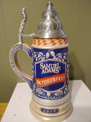 2016 Samuel Adams Octoberfest Collectible Limited Edition Beer Stein