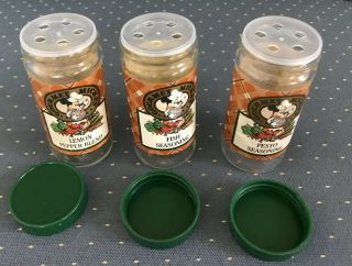 WDW “Gourmet Mickey” Set of 3 Spice Jars from Mickey’s Pantry,  circa 1990s,  EUC 2